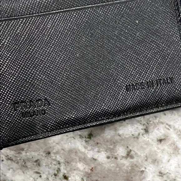Prada Black Nylon Wallet with Silver Logo - Picture 4 of 4